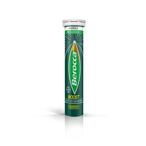 Berocca Boost, kofeiinia ja guaranaa sisältävä vitamiinivalmiste