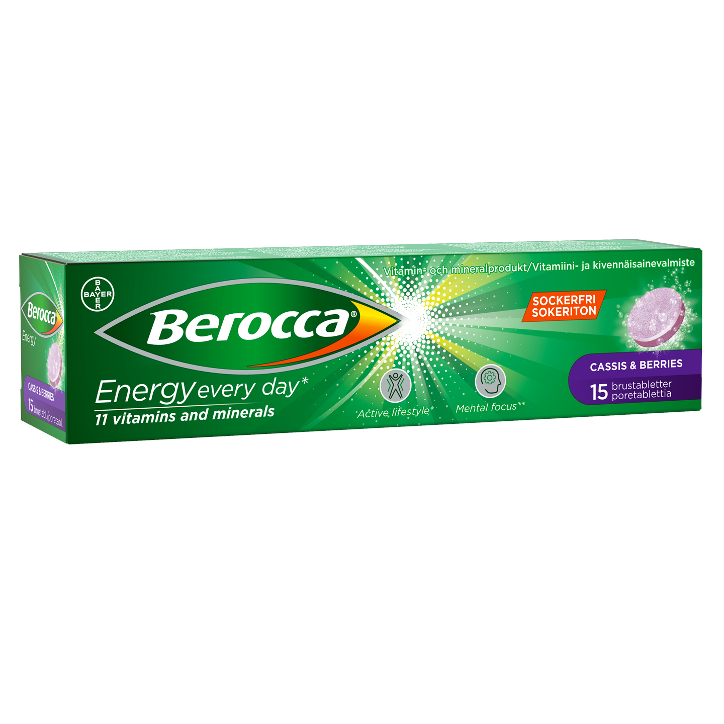 Berocca Energy Cassis & Berries -poretabletit