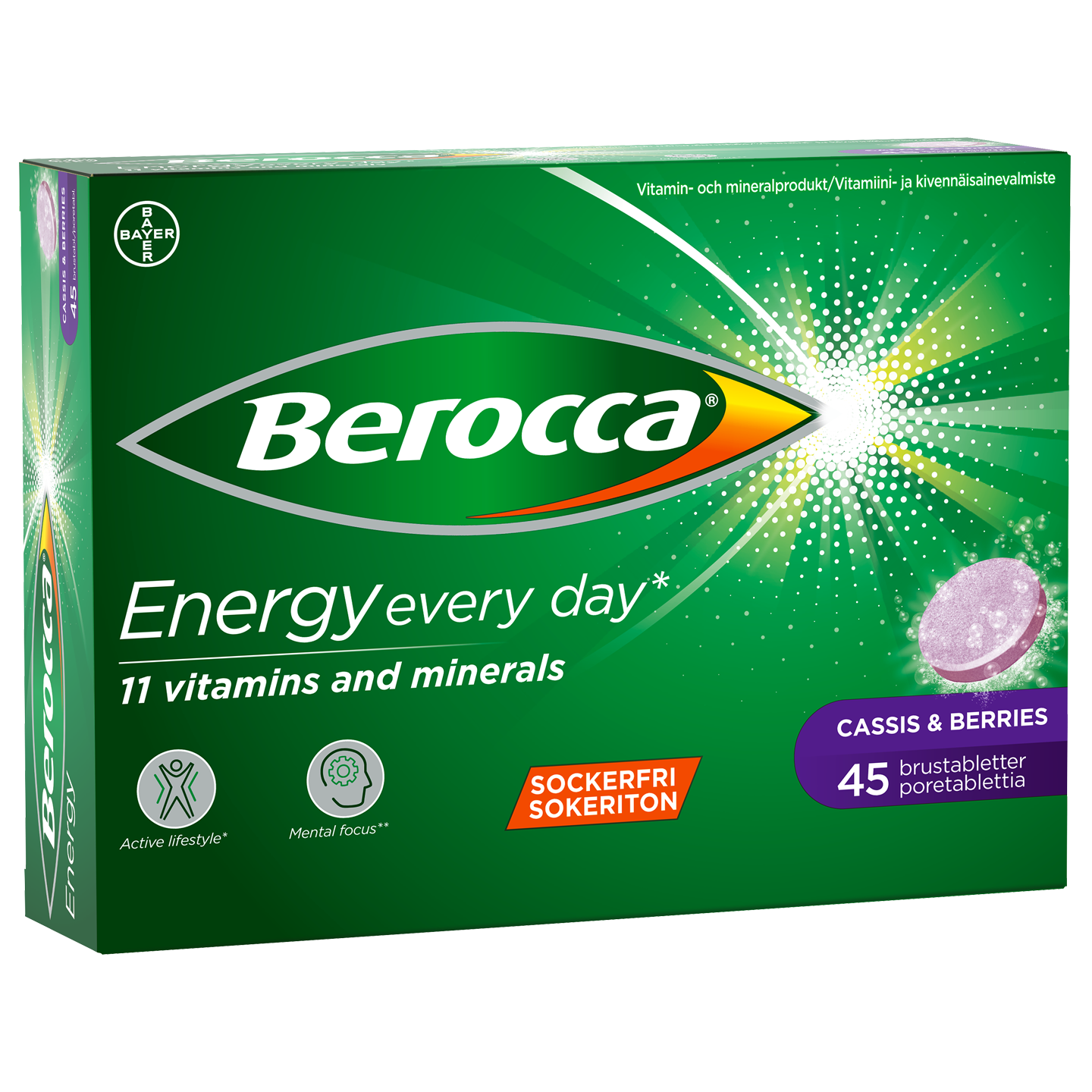 Berocca Energy Cassis & Berries -poretabletit